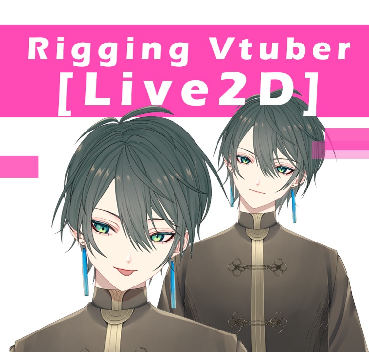 [Live2D] 高品質リギングVtuberフルボディモデル-5